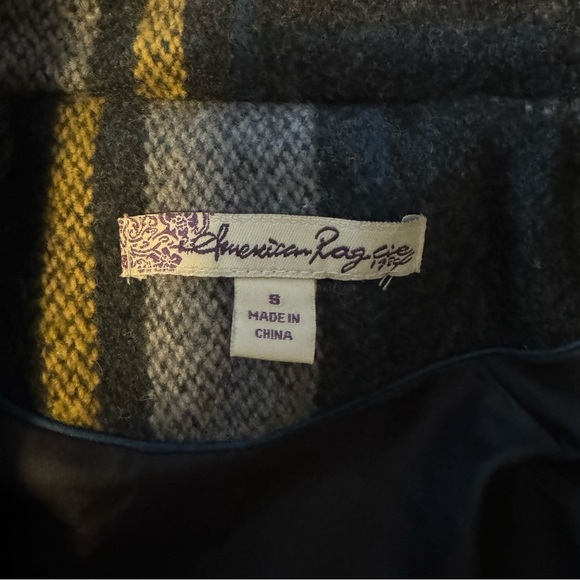 Plaid pea coat, - Picture 3 of 4